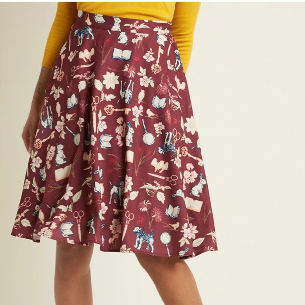 ModCloth A Line Circle Skirt with Pockets
